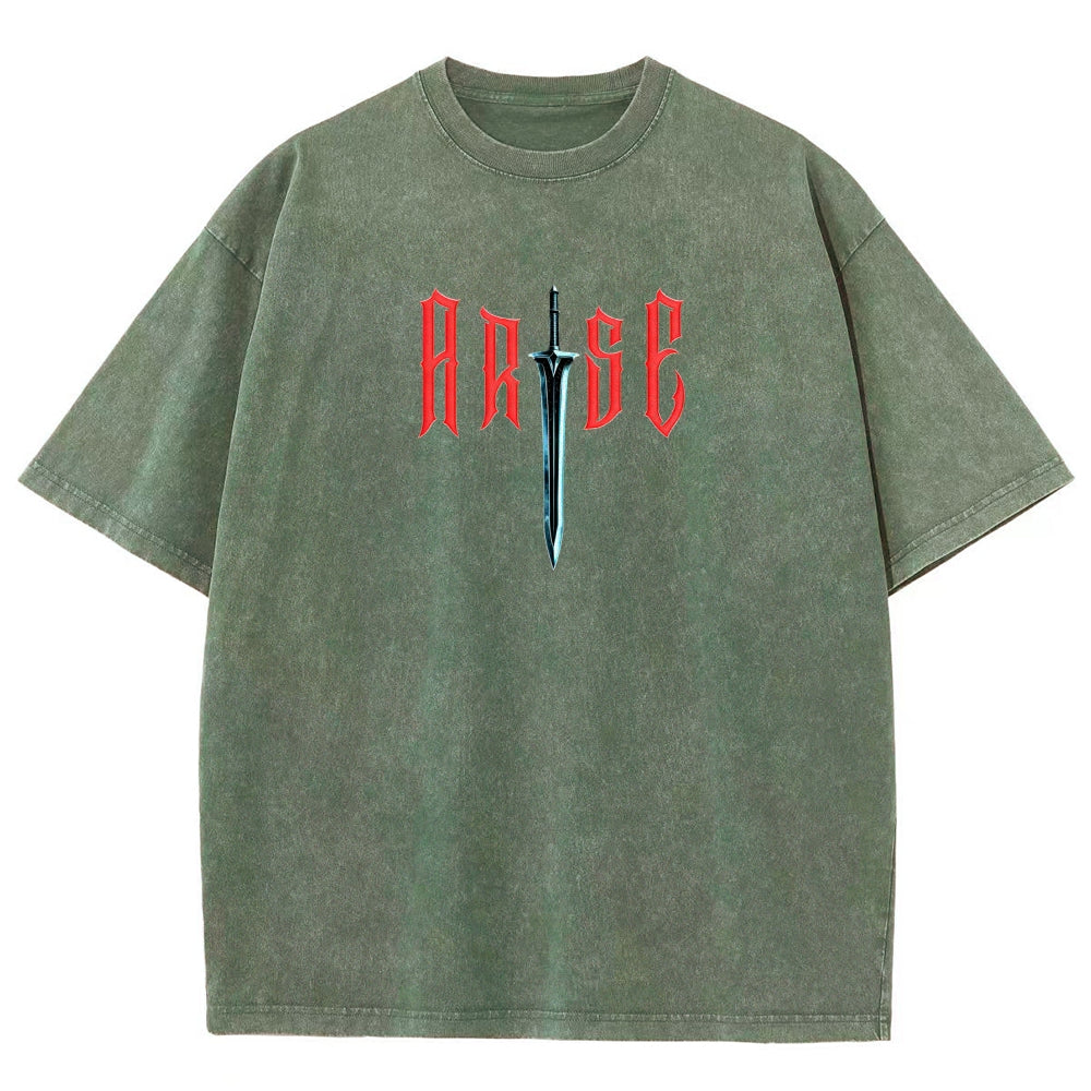 solo leveling Unisex Fit Washed T-Shirt 2603009461