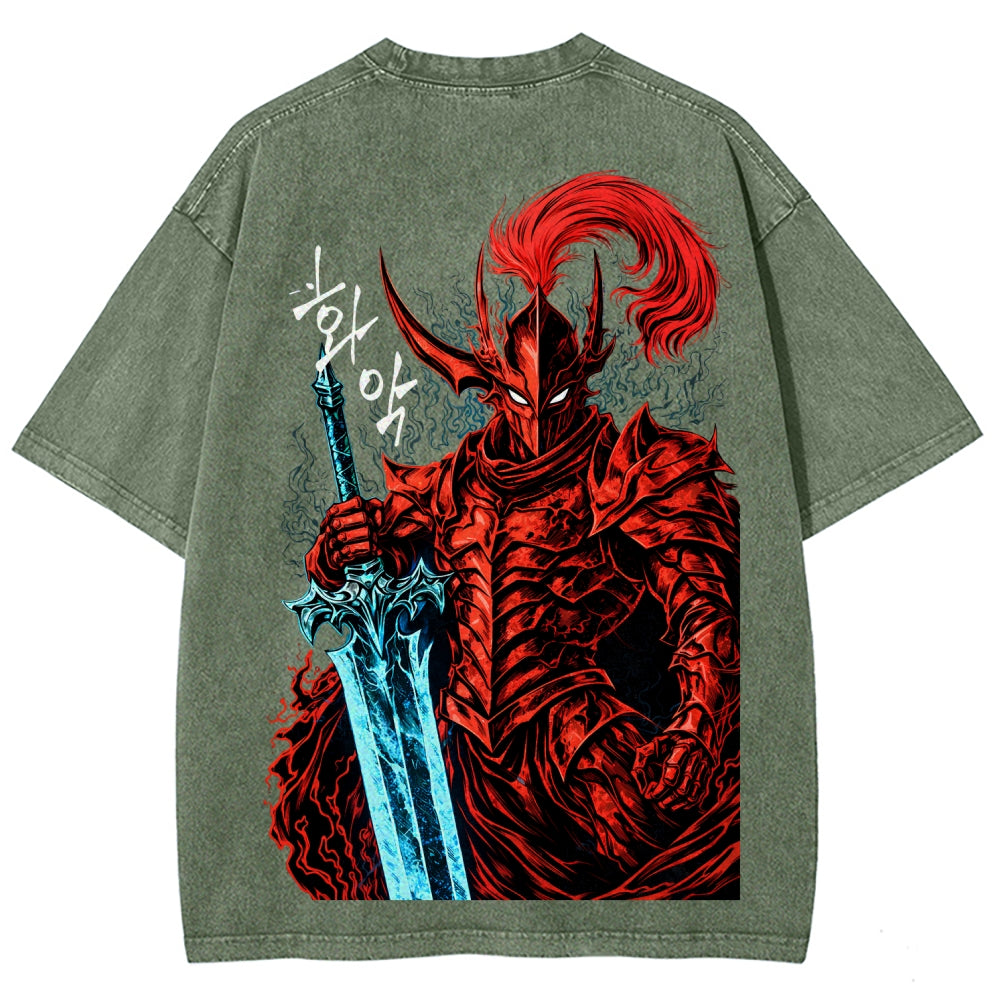 solo leveling Unisex Fit Washed T-Shirt 2603009461