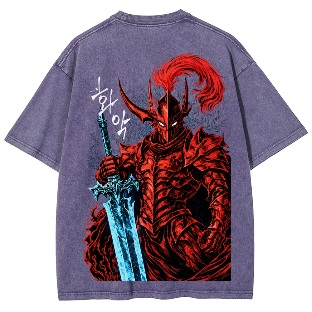 solo leveling Unisex Fit Washed T-Shirt 2603009461