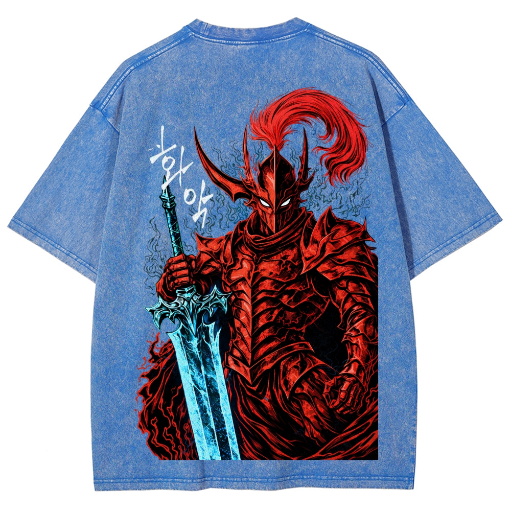 solo leveling Unisex Fit Washed T-Shirt 2603009461