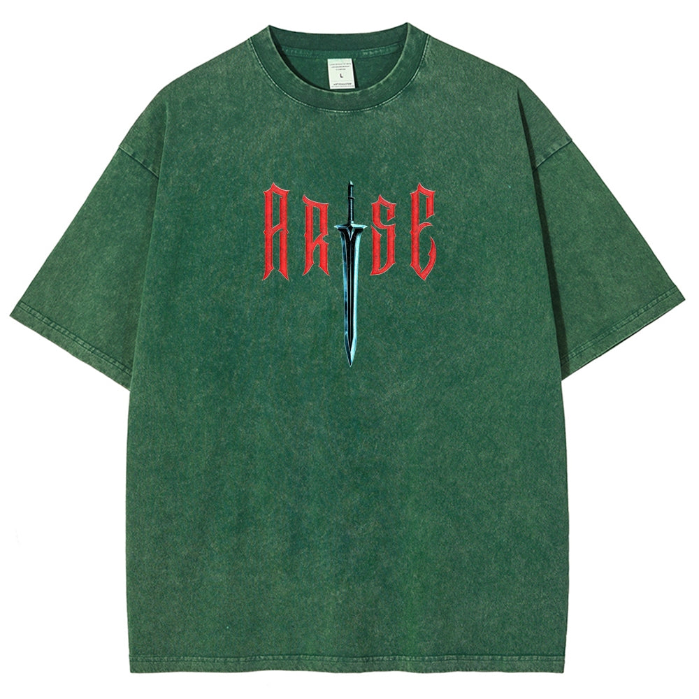 solo leveling Unisex Fit Washed T-Shirt 2603009461