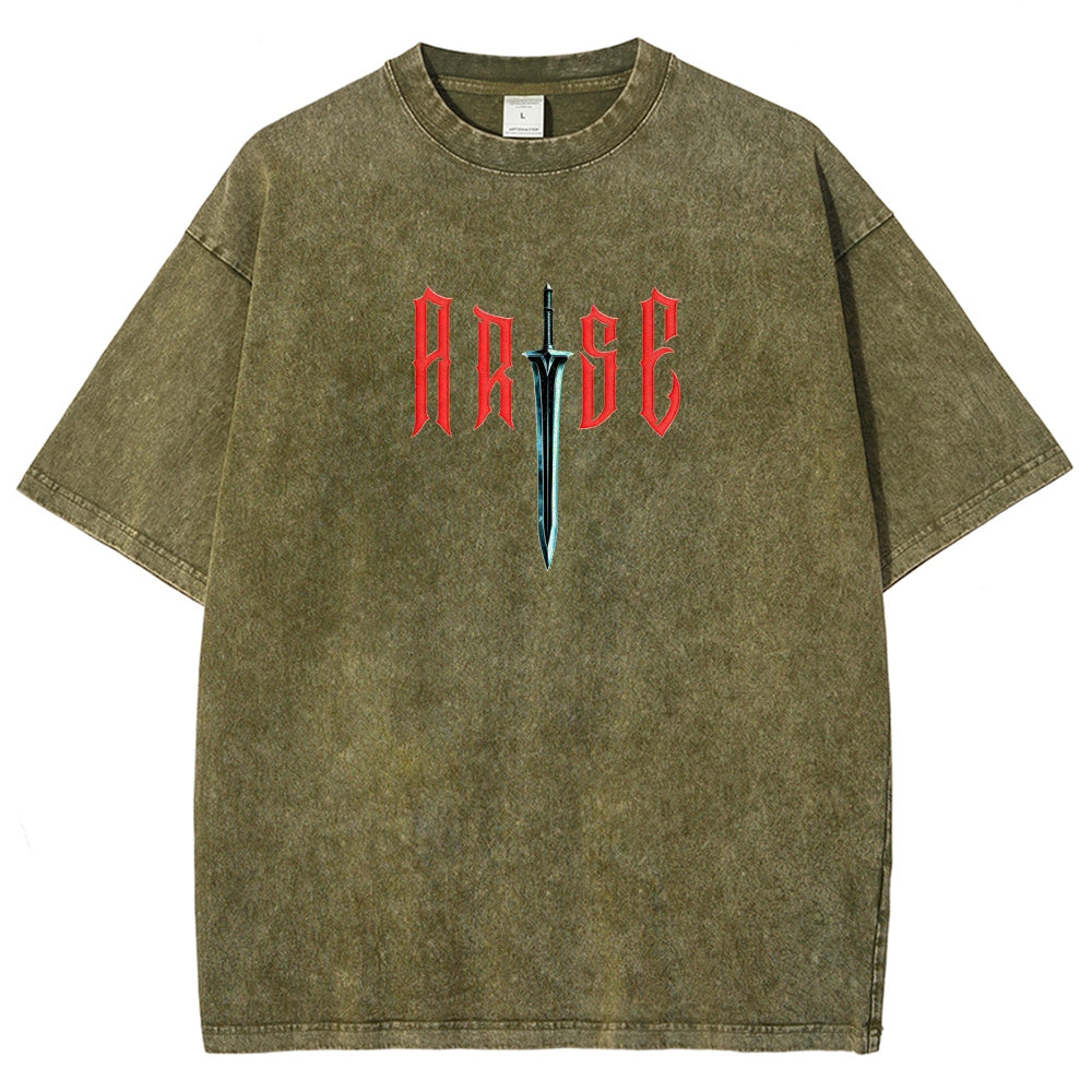 solo leveling Unisex Fit Washed T-Shirt 2603009461