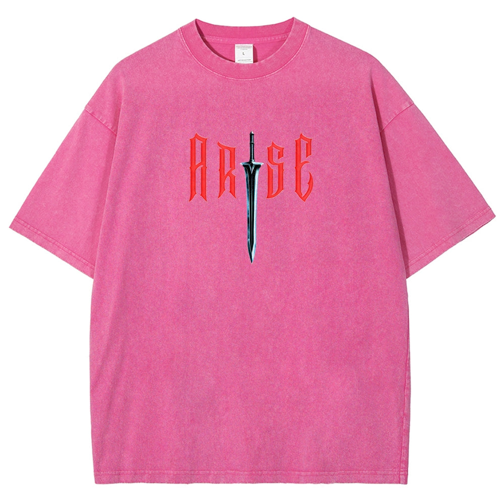 solo leveling Unisex Fit Washed T-Shirt 2603009461
