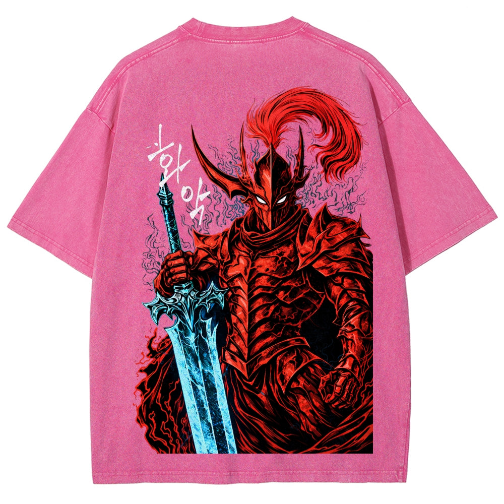 solo leveling Unisex Fit Washed T-Shirt 2603009461