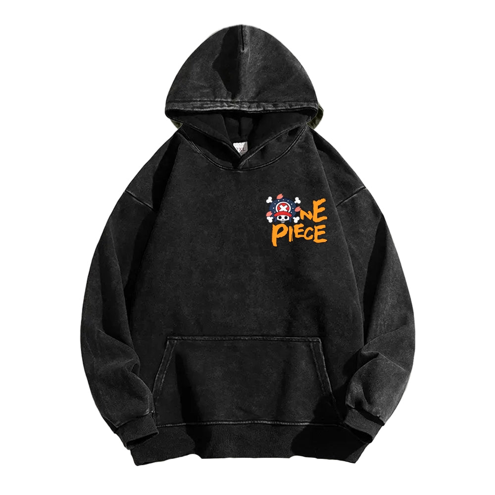 One Piece Unisex Washed Hoodie 2603014173