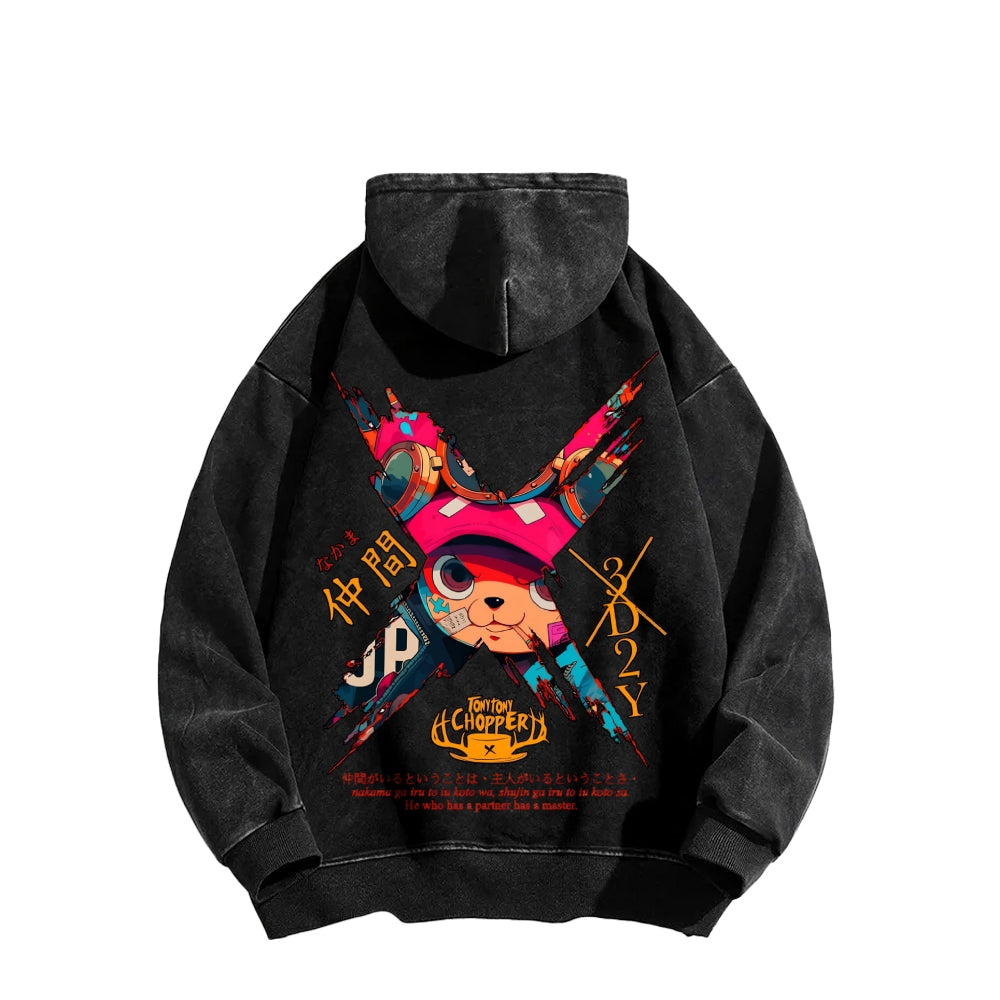 One Piece Unisex Washed Hoodie 2603014173