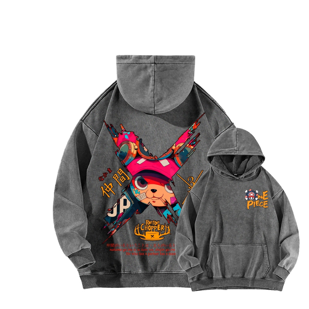 One Piece Unisex Washed Hoodie 2603014173