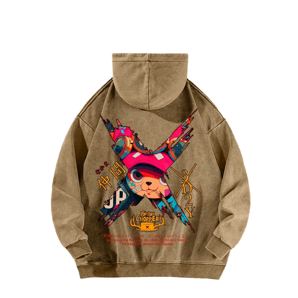 One Piece Unisex Washed Hoodie 2603014173