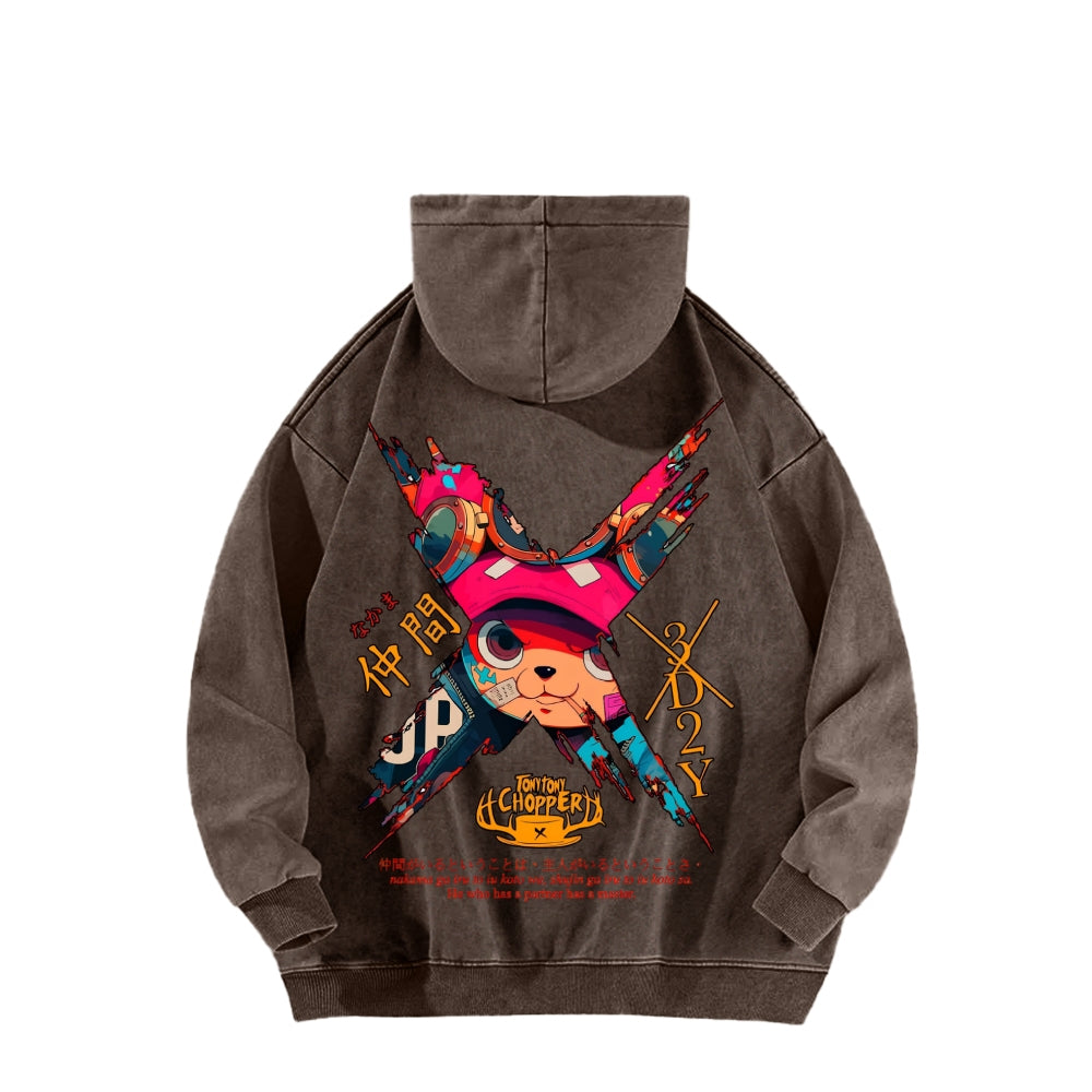 One Piece Unisex Washed Hoodie 2603014173