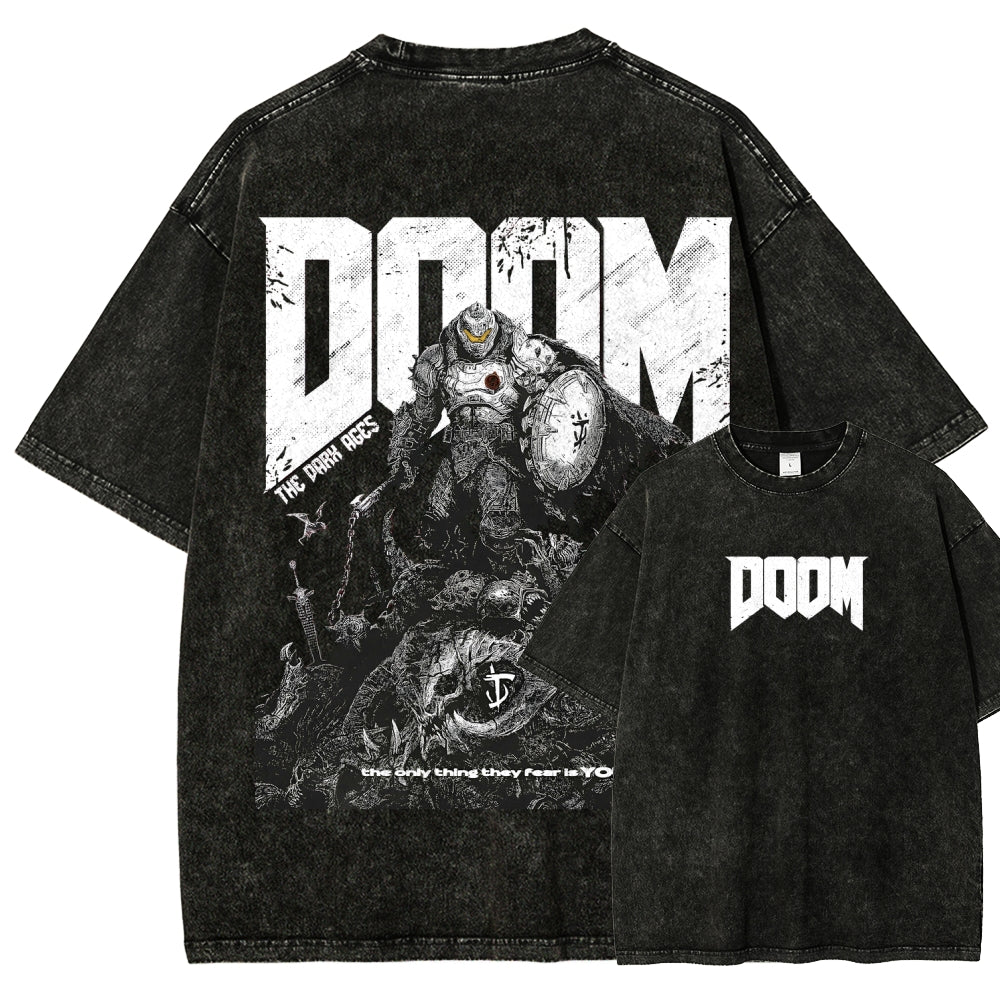 DOOM Unisex Fit Washed T-Shirt 2603016953