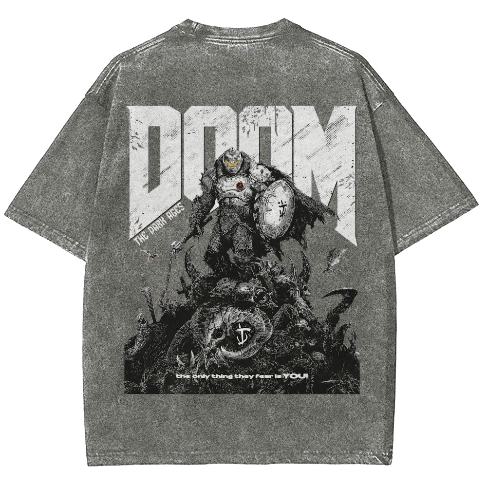 DOOM Unisex Fit Washed T-Shirt 2603016953
