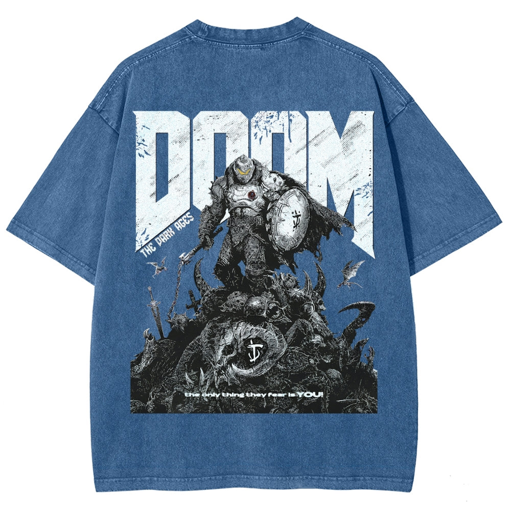 DOOM Unisex Fit Washed T-Shirt 2603016953