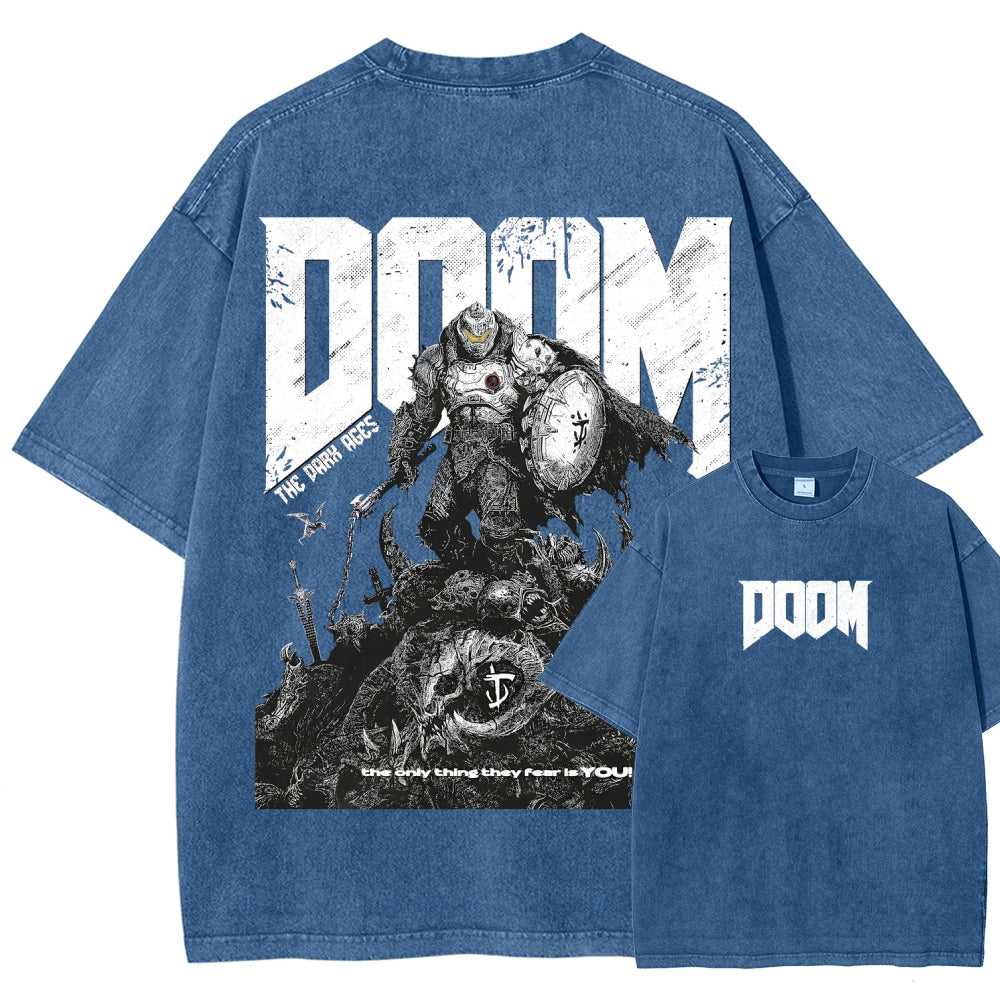 DOOM Unisex Fit Washed T-Shirt 2603016953