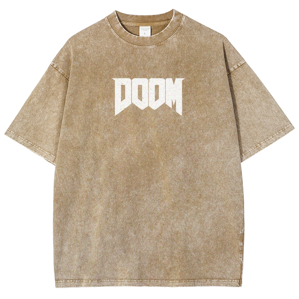 DOOM Unisex Fit Washed T-Shirt 2603016953
