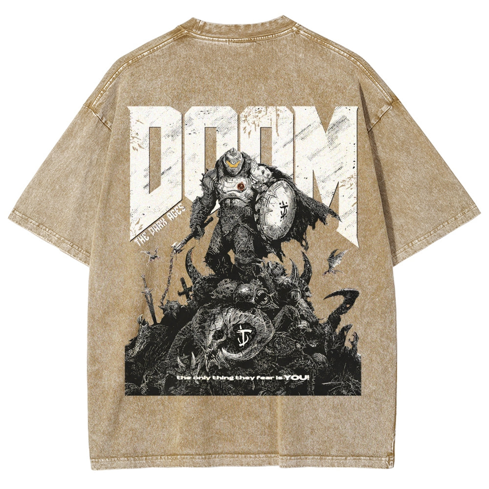 DOOM Unisex Fit Washed T-Shirt 2603016953