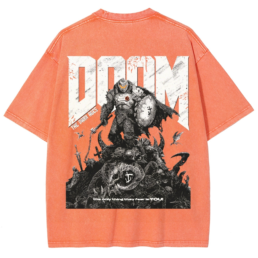 DOOM Unisex Fit Washed T-Shirt 2603016953