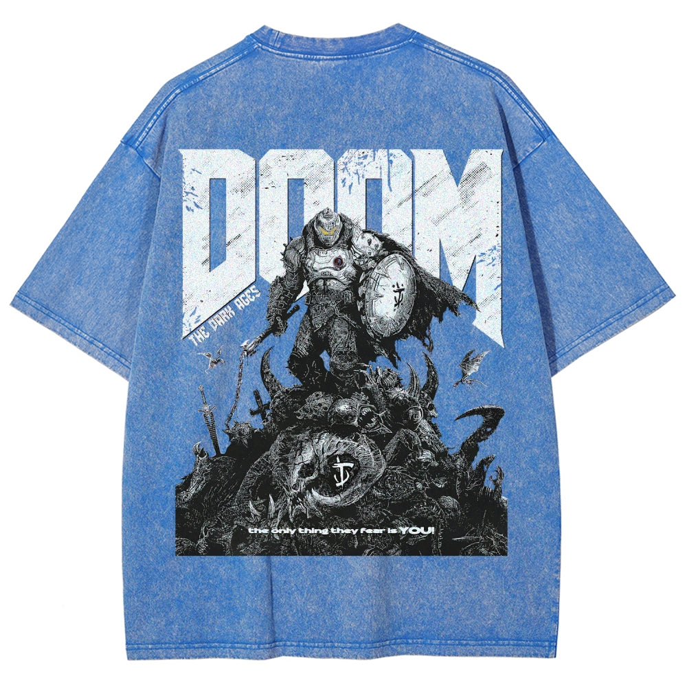 DOOM Unisex Fit Washed T-Shirt 2603016953