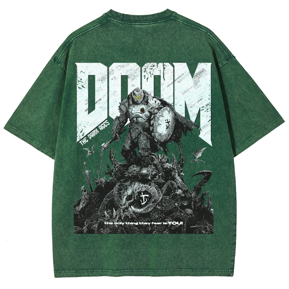 DOOM Unisex Fit Washed T-Shirt 2603016953