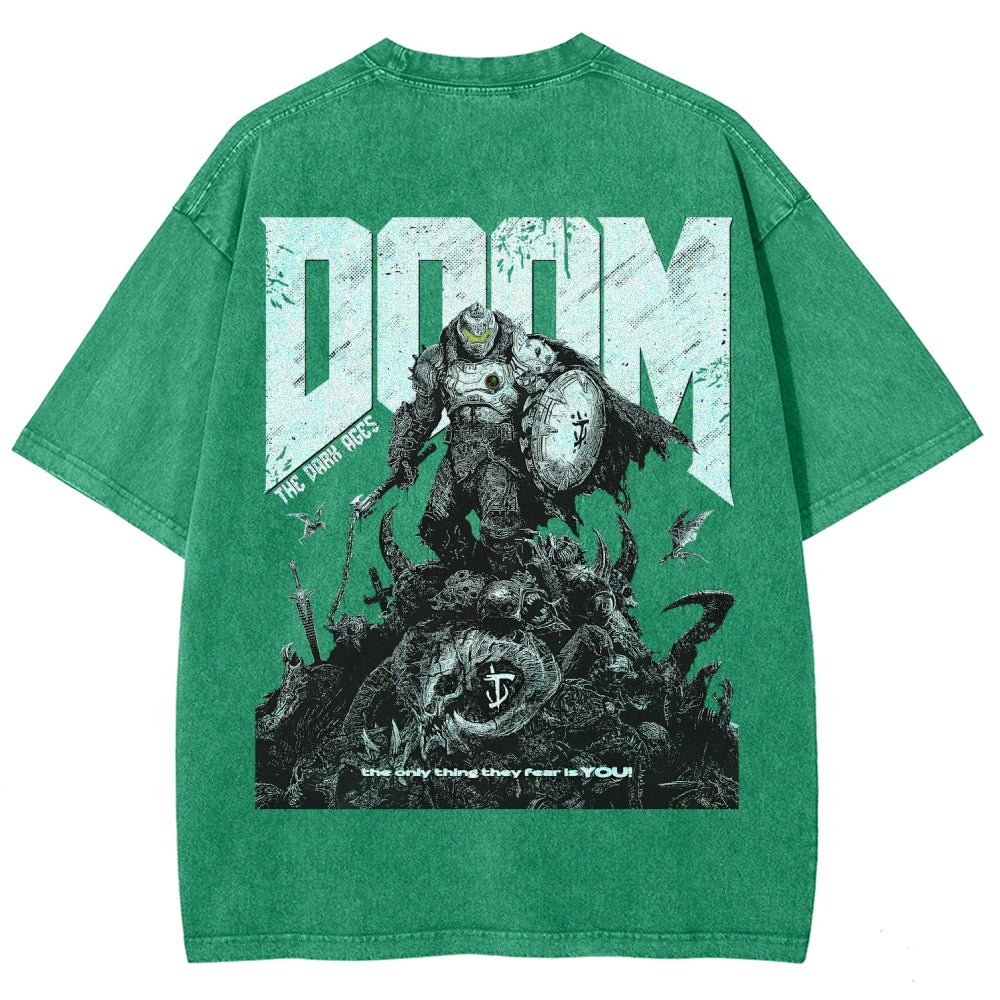 DOOM Unisex Fit Washed T-Shirt 2603016953