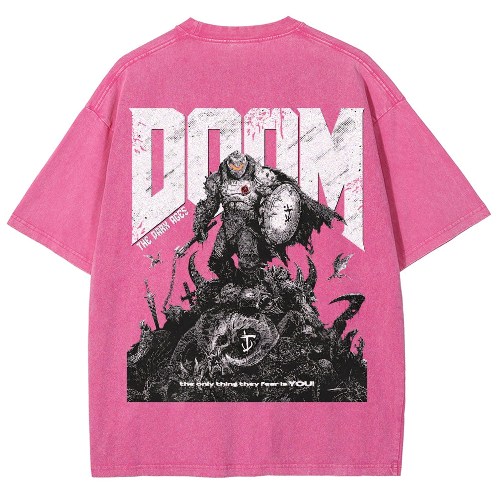 DOOM Unisex Fit Washed T-Shirt 2603016953