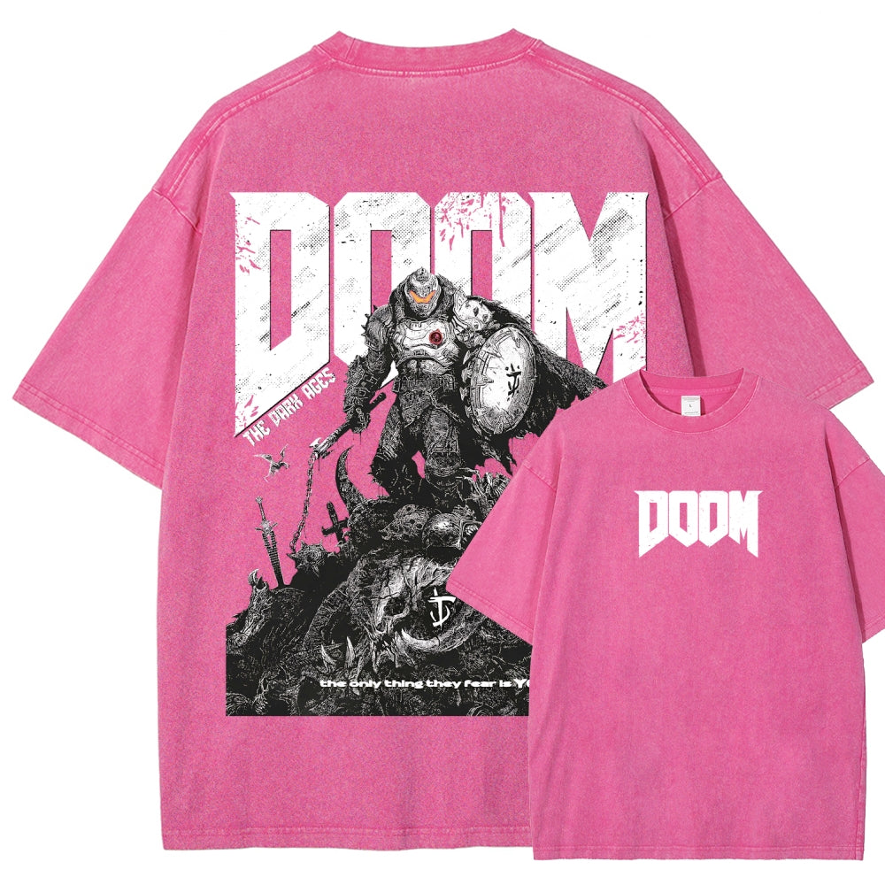 DOOM Unisex Fit Washed T-Shirt 2603016953