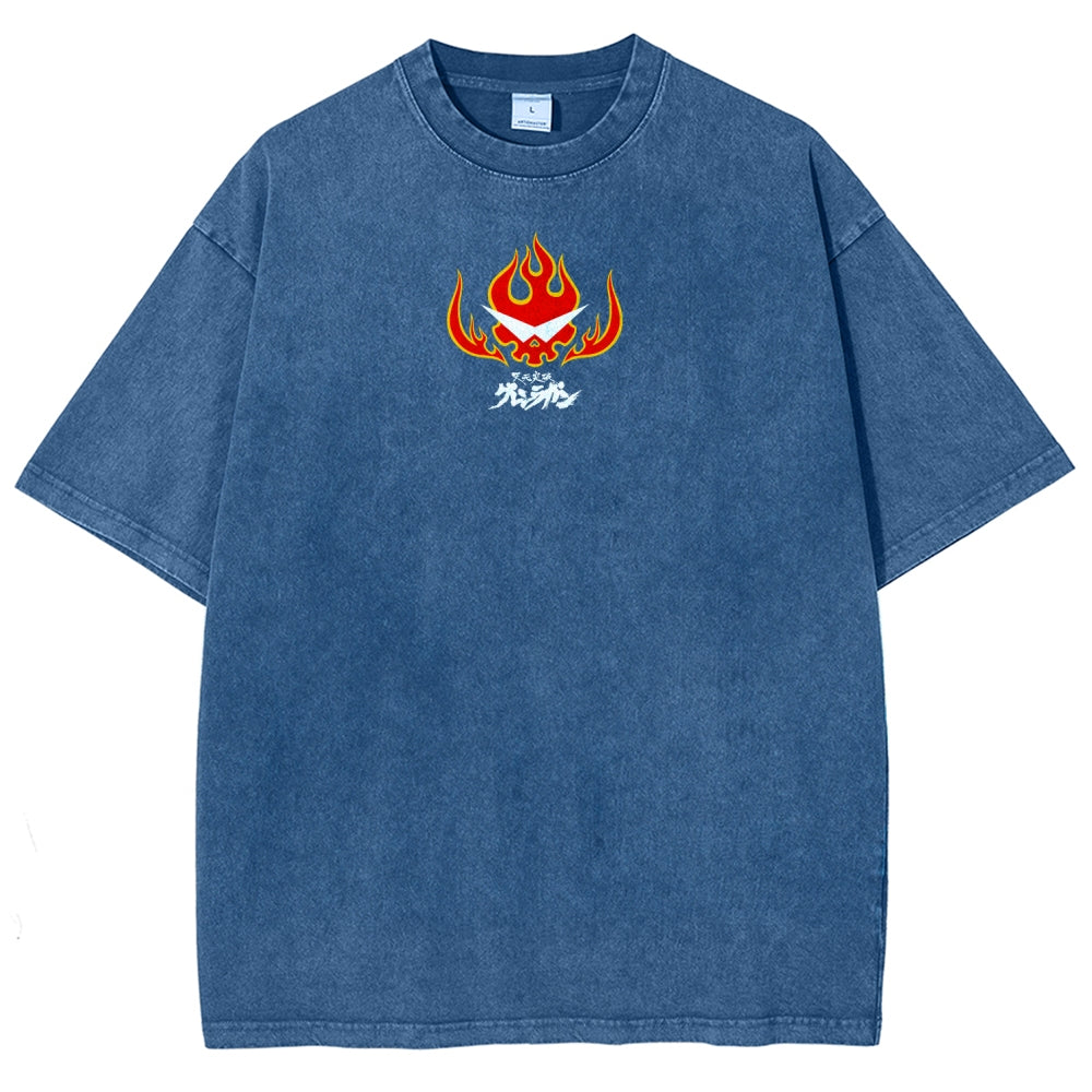 Gurren lagann Tengen Toppa  Unisex Fit Washed T-Shirt 2604002754