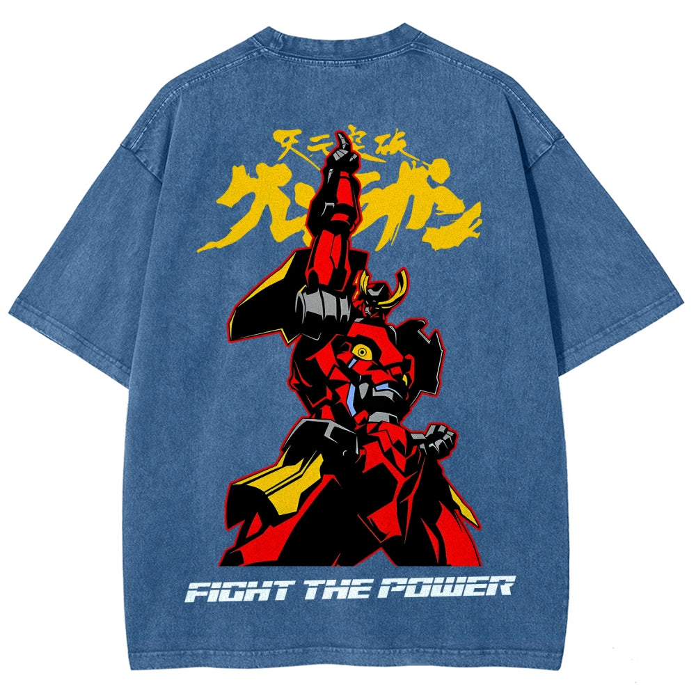 Gurren lagann Tengen Toppa  Unisex Fit Washed T-Shirt 2604002754