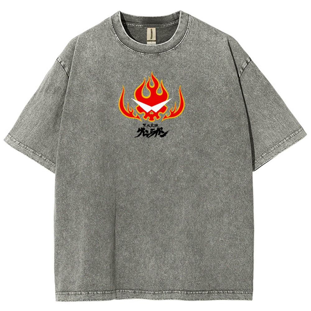 Gurren lagann Tengen Toppa  Unisex Fit Washed T-Shirt 2604002754