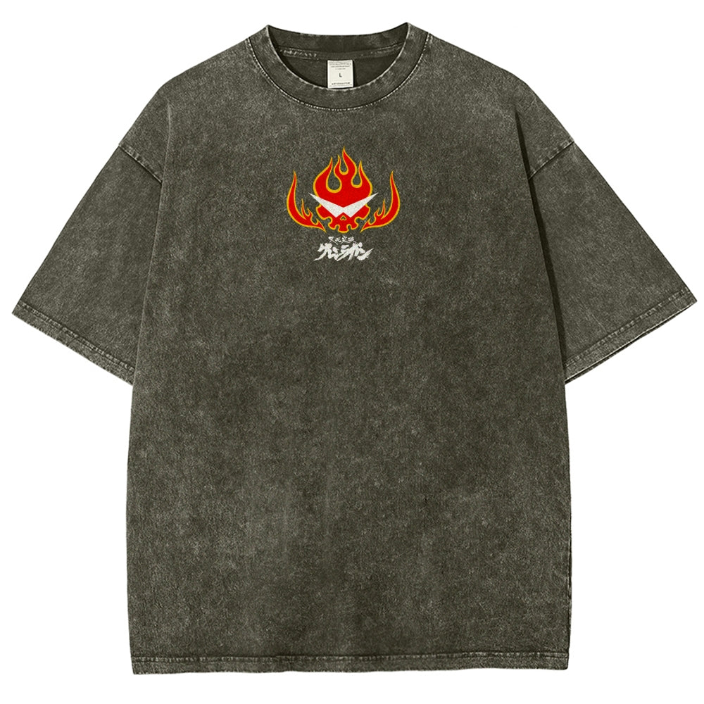 Gurren lagann Tengen Toppa  Unisex Fit Washed T-Shirt 2604002754