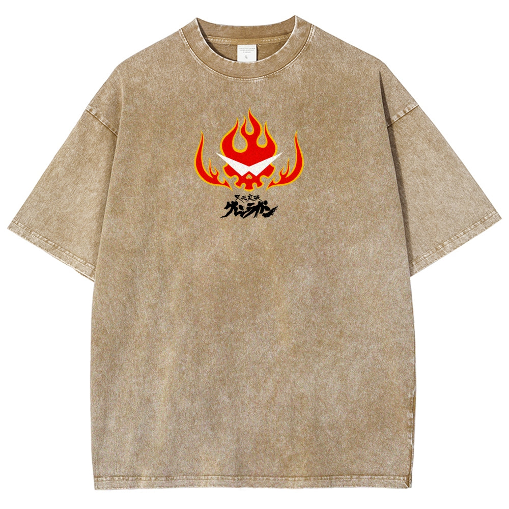 Gurren lagann Tengen Toppa  Unisex Fit Washed T-Shirt 2604002754