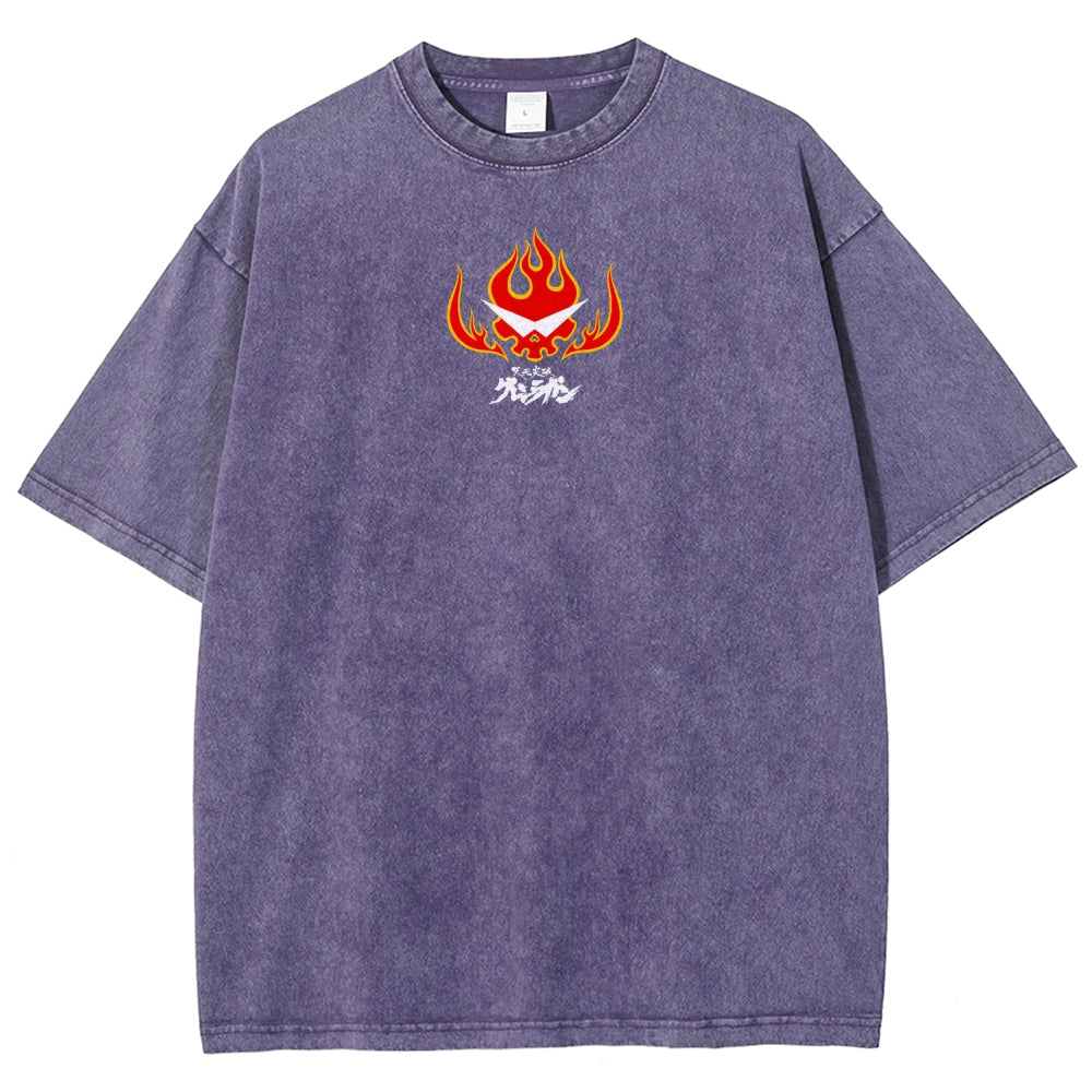 Gurren lagann Tengen Toppa  Unisex Fit Washed T-Shirt 2604002754