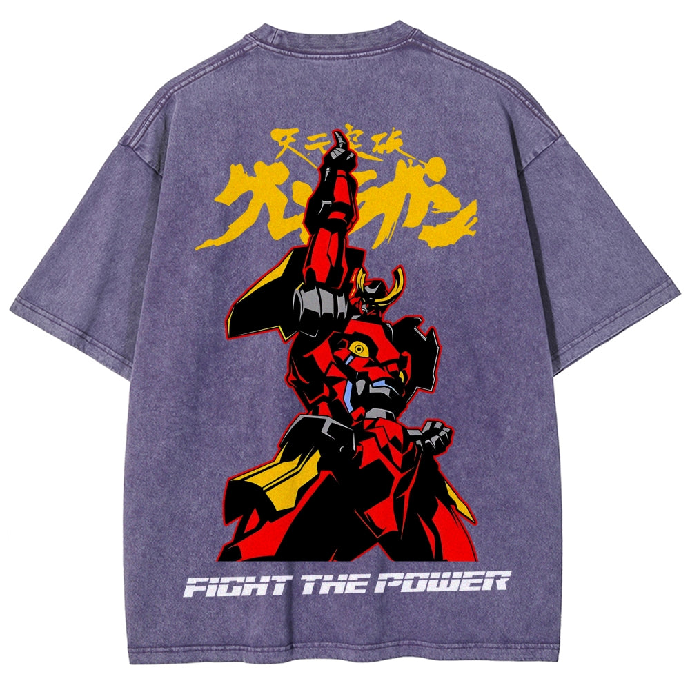Gurren lagann Tengen Toppa  Unisex Fit Washed T-Shirt 2604002754