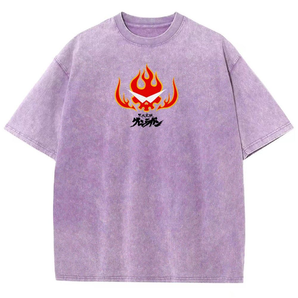 Gurren lagann Tengen Toppa  Unisex Fit Washed T-Shirt 2604002754