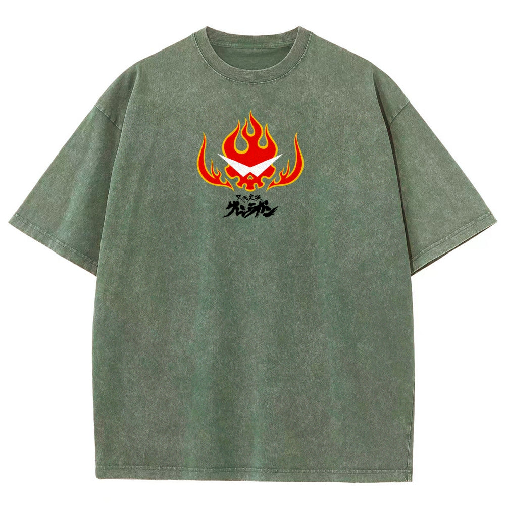 Gurren lagann Tengen Toppa  Unisex Fit Washed T-Shirt 2604002754