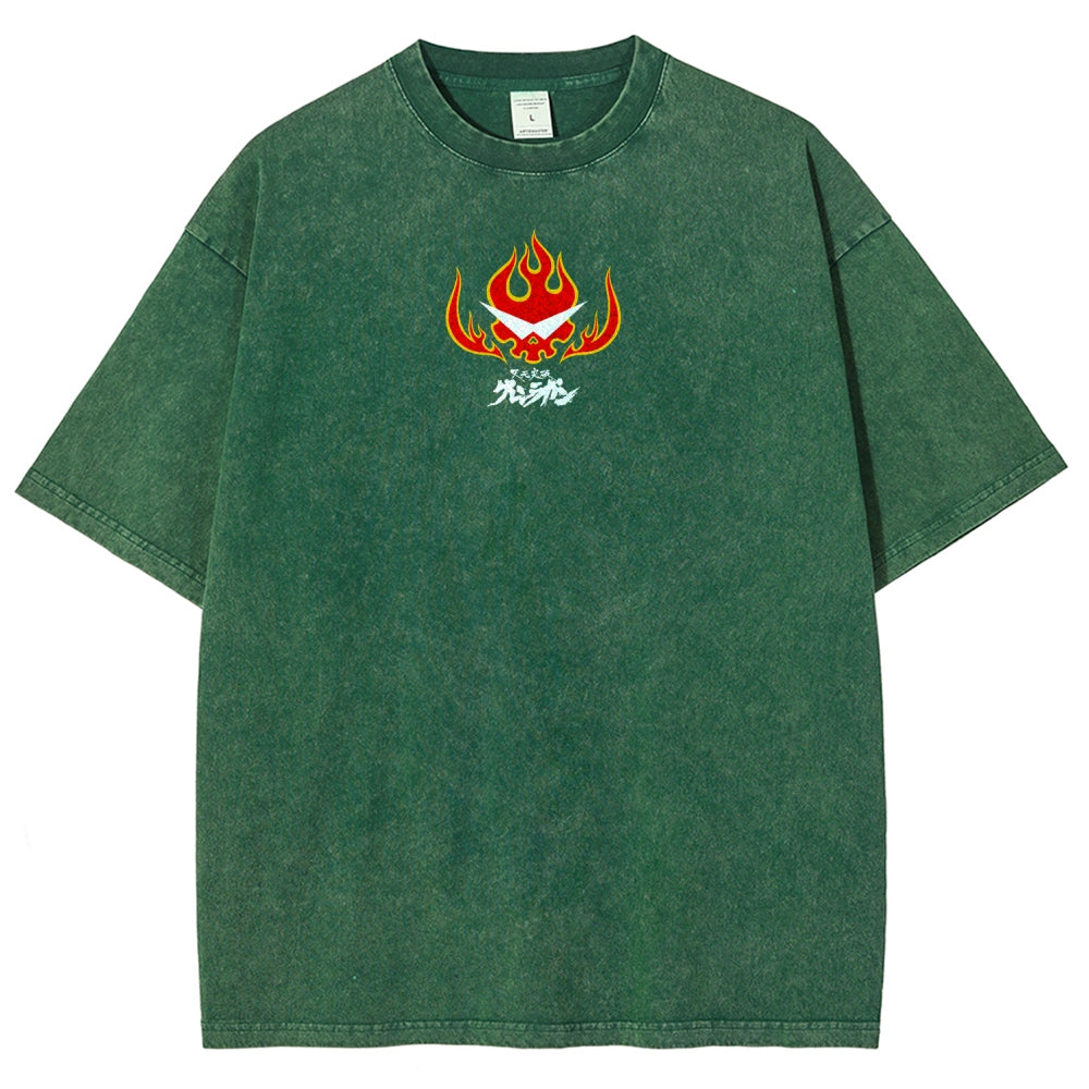 Gurren lagann Tengen Toppa  Unisex Fit Washed T-Shirt 2604002754