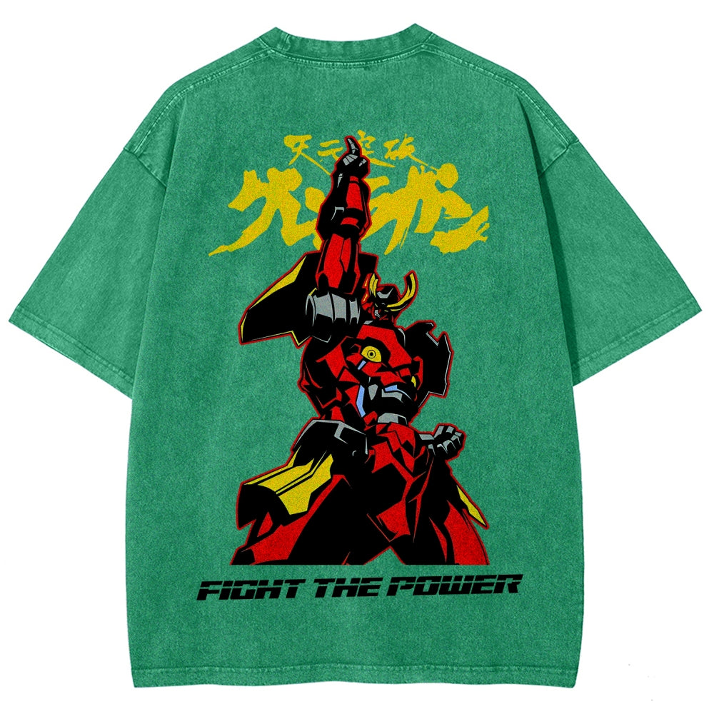 Gurren lagann Tengen Toppa  Unisex Fit Washed T-Shirt 2604002754