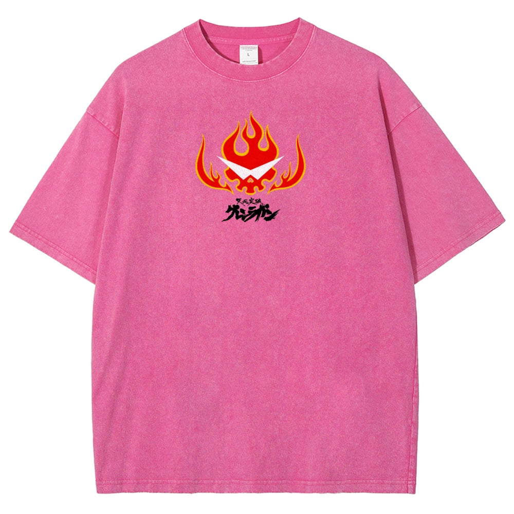 Gurren lagann Tengen Toppa  Unisex Fit Washed T-Shirt 2604002754