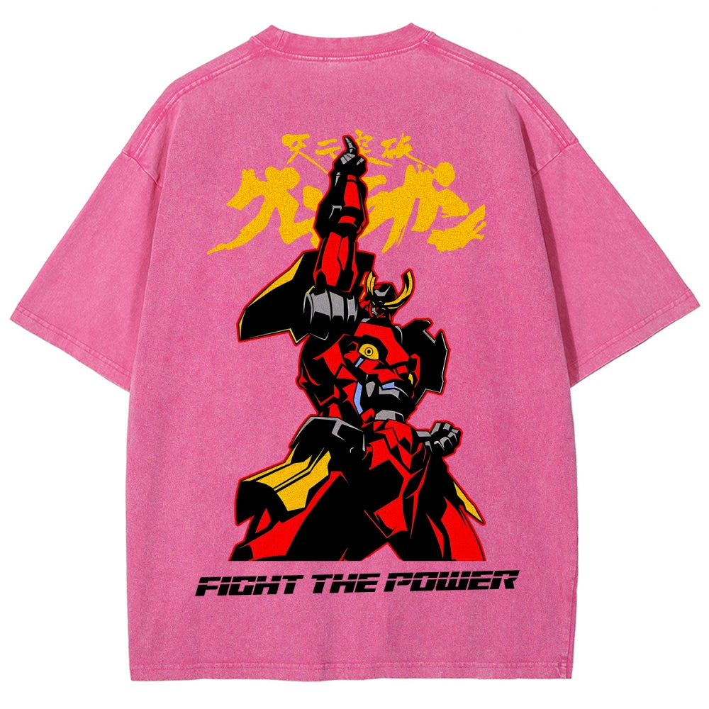 Gurren lagann Tengen Toppa  Unisex Fit Washed T-Shirt 2604002754