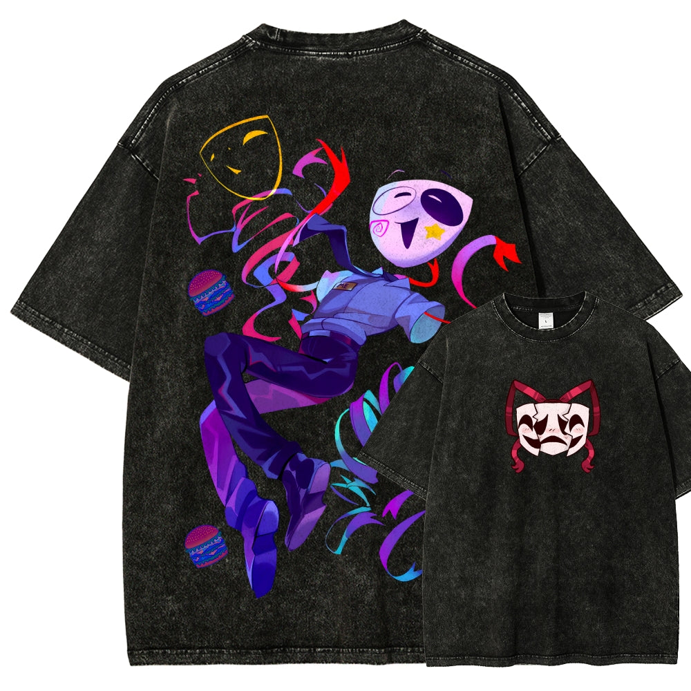 The Amazing Digital Circus Unisex Fit Washed T-Shirt 2604003141