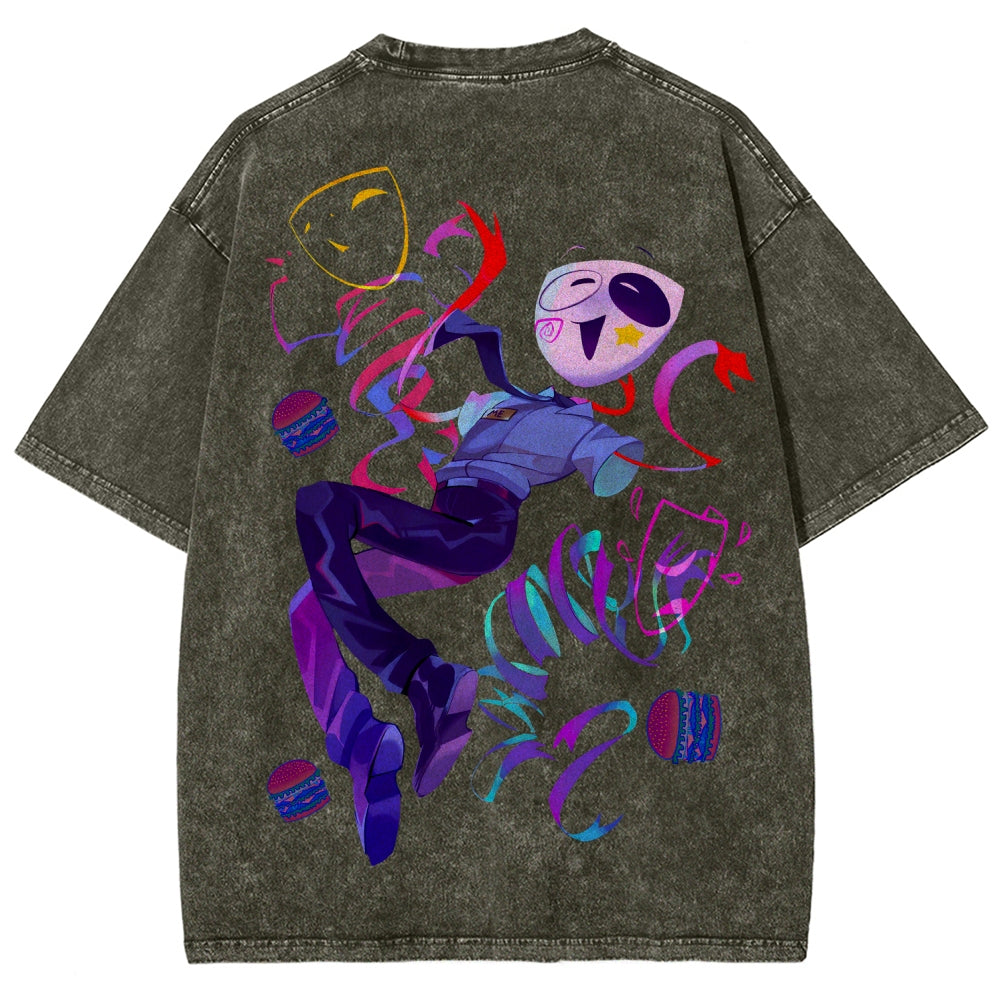 The Amazing Digital Circus Unisex Fit Washed T-Shirt 2604003141