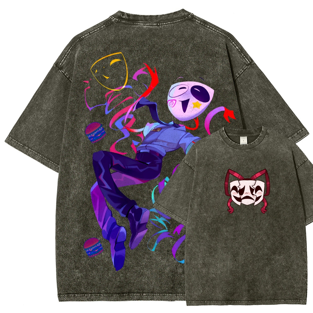 The Amazing Digital Circus Unisex Fit Washed T-Shirt 2604003141