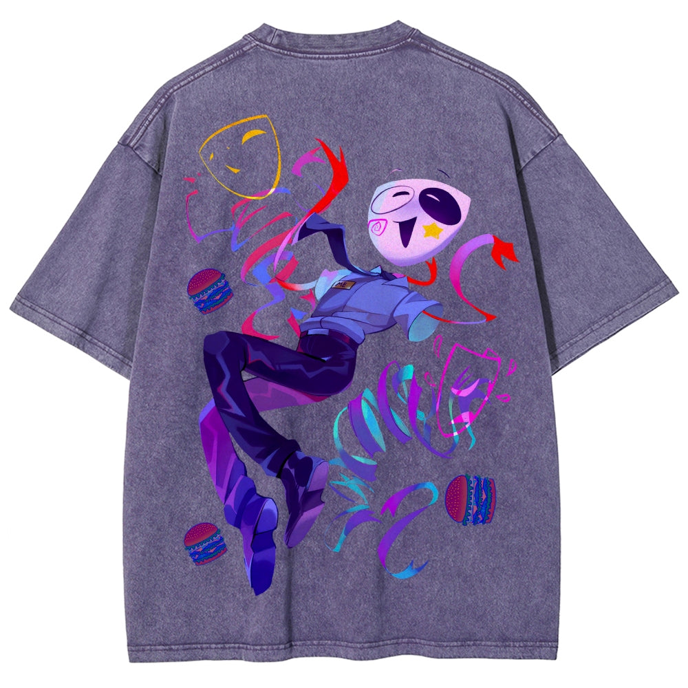 The Amazing Digital Circus Unisex Fit Washed T-Shirt 2604003141