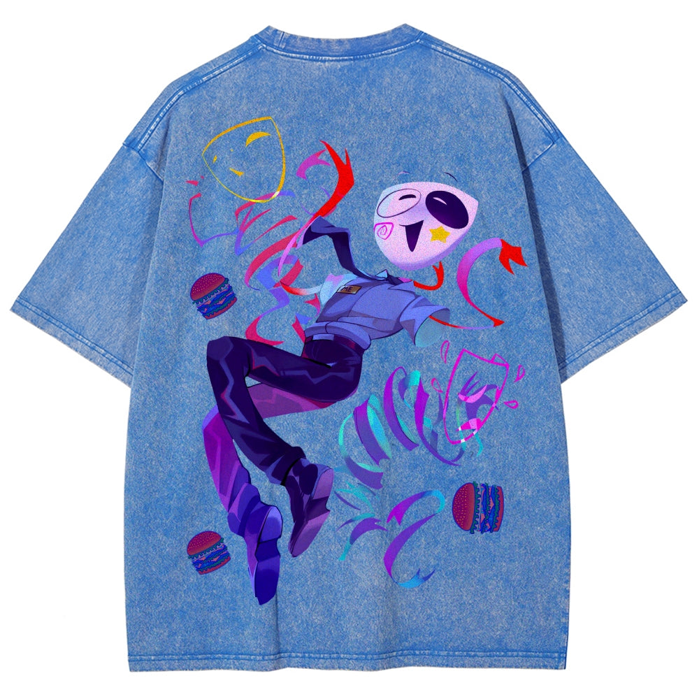 The Amazing Digital Circus Unisex Fit Washed T-Shirt 2604003141