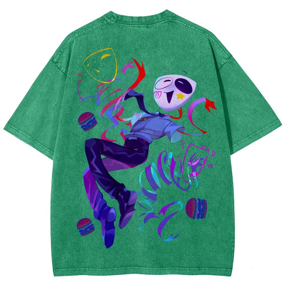 The Amazing Digital Circus Unisex Fit Washed T-Shirt 2604003141