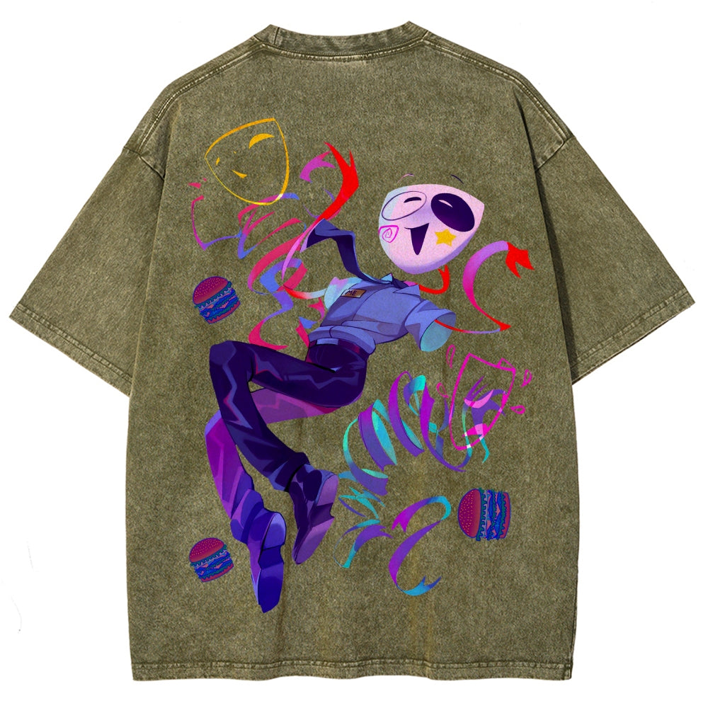 The Amazing Digital Circus Unisex Fit Washed T-Shirt 2604003141