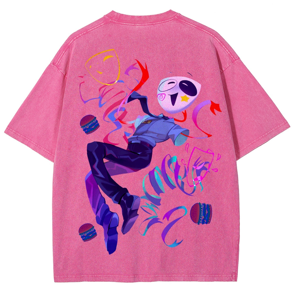 The Amazing Digital Circus Unisex Fit Washed T-Shirt 2604003141