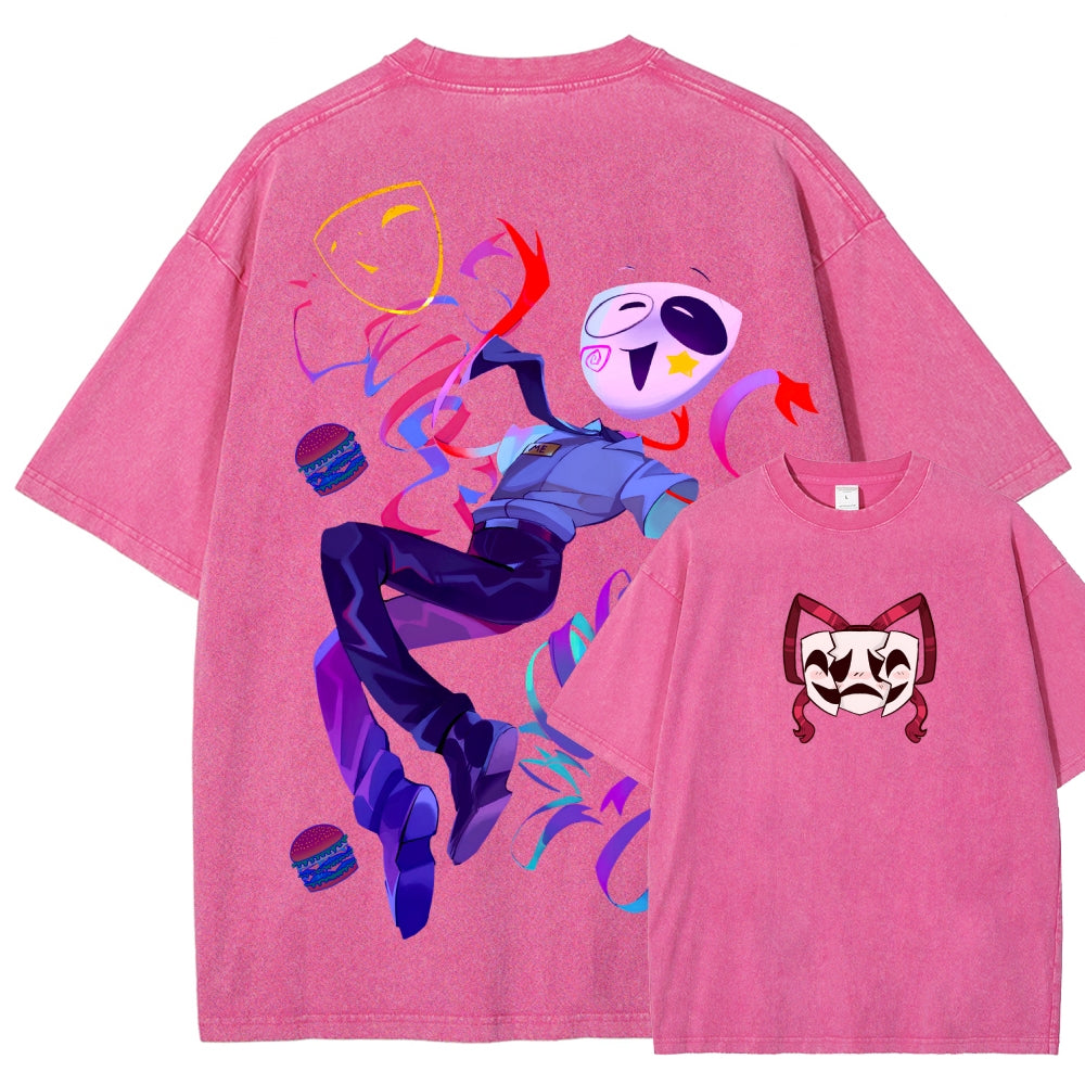 The Amazing Digital Circus Unisex Fit Washed T-Shirt 2604003141