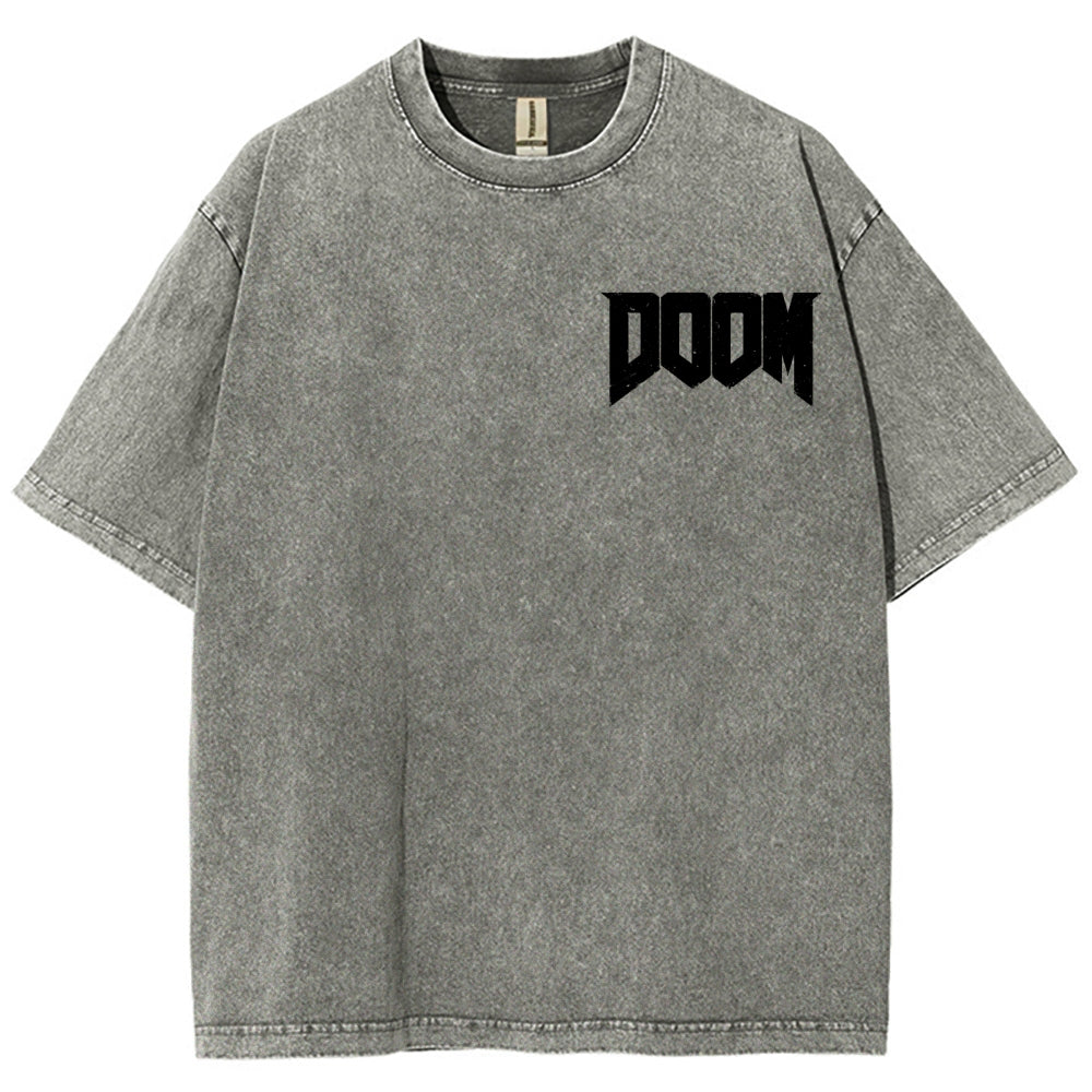 DOOM Unisex Fit Washed T-Shirt 2604007404
