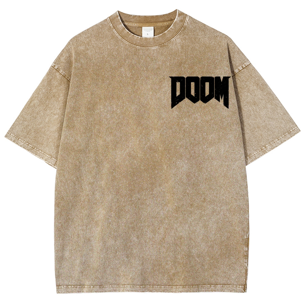 DOOM Unisex Fit Washed T-Shirt 2604007404