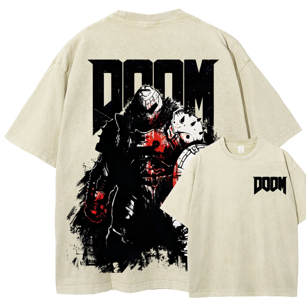 DOOM Unisex Fit Washed T-Shirt 2604007404